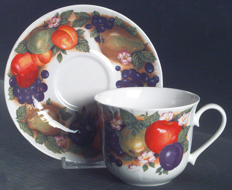 Orchard Breakfast Cup & Saucer Set by Roy Kirkham-1