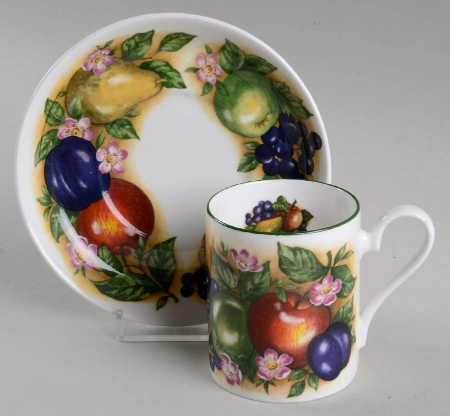 Orchard Flat Demitasse Cup & Saucer Set by Roy Kirkham-1