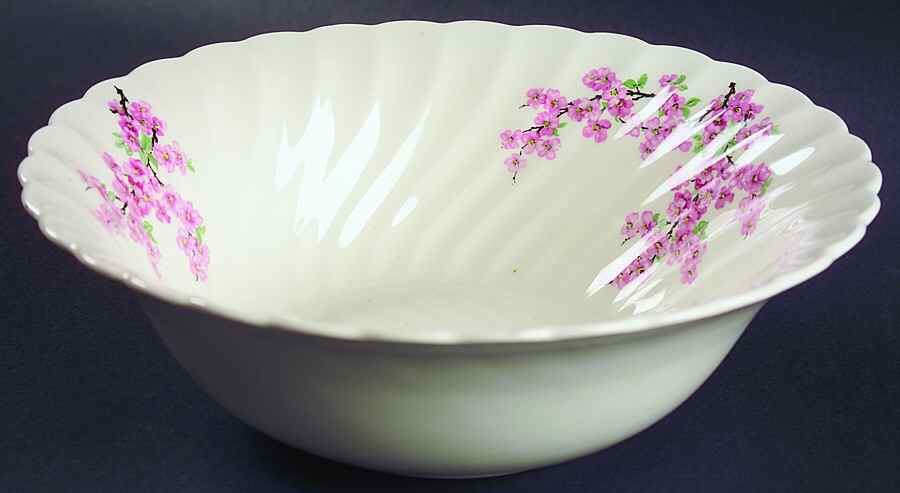 Apple Blossom Pink 8" Round Vegetable Bowl by Royal (USA)-1