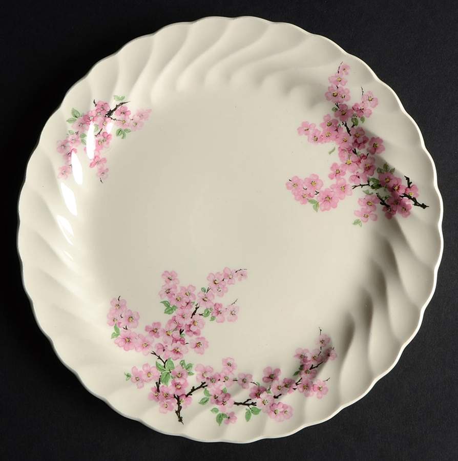 Apple Blossom Pink Salad Plate by Royal (USA)-1