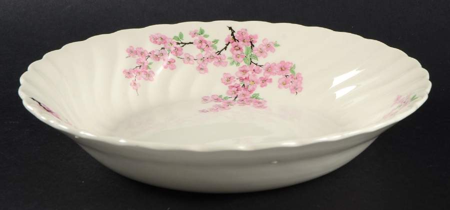 Apple Blossom Pink Coupe Soup Bowl by Royal (USA)-1