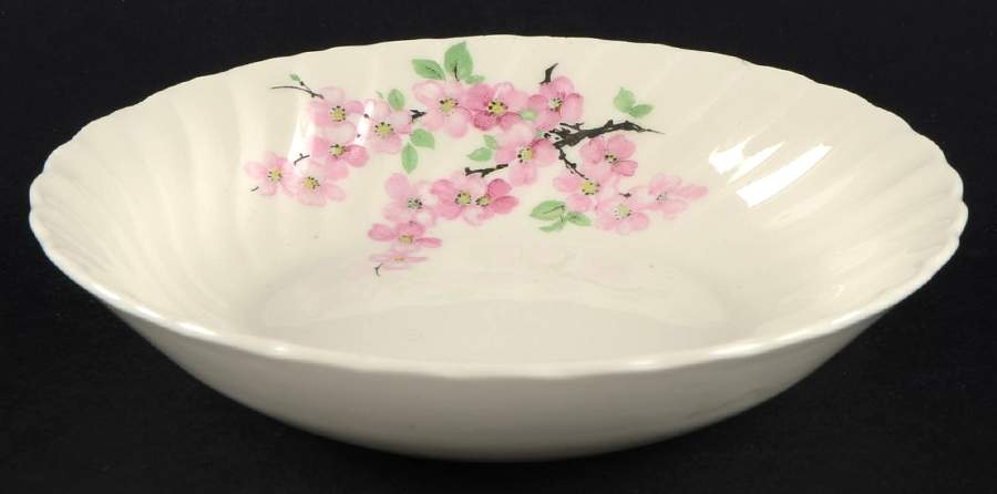 Apple Blossom Pink Fruit/Dessert (Sauce) Bowl by Royal (USA)-1