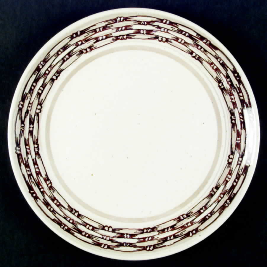 Basketweave Dinner Plate by Royal (USA)-1