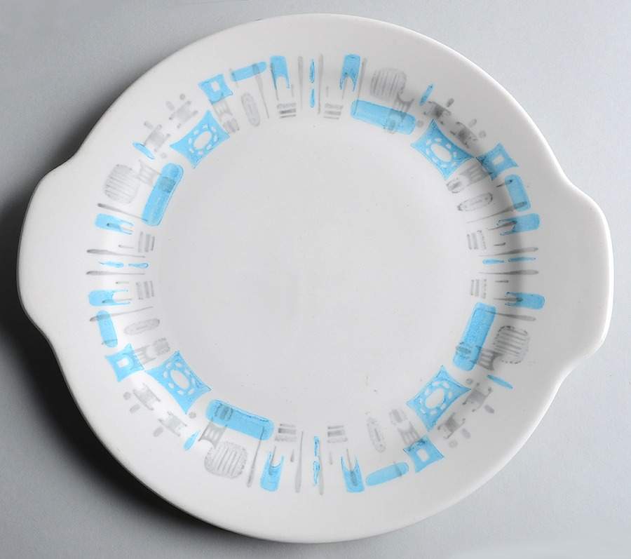 Blue Heaven Handled Cake Plate by Royal (USA)-1
