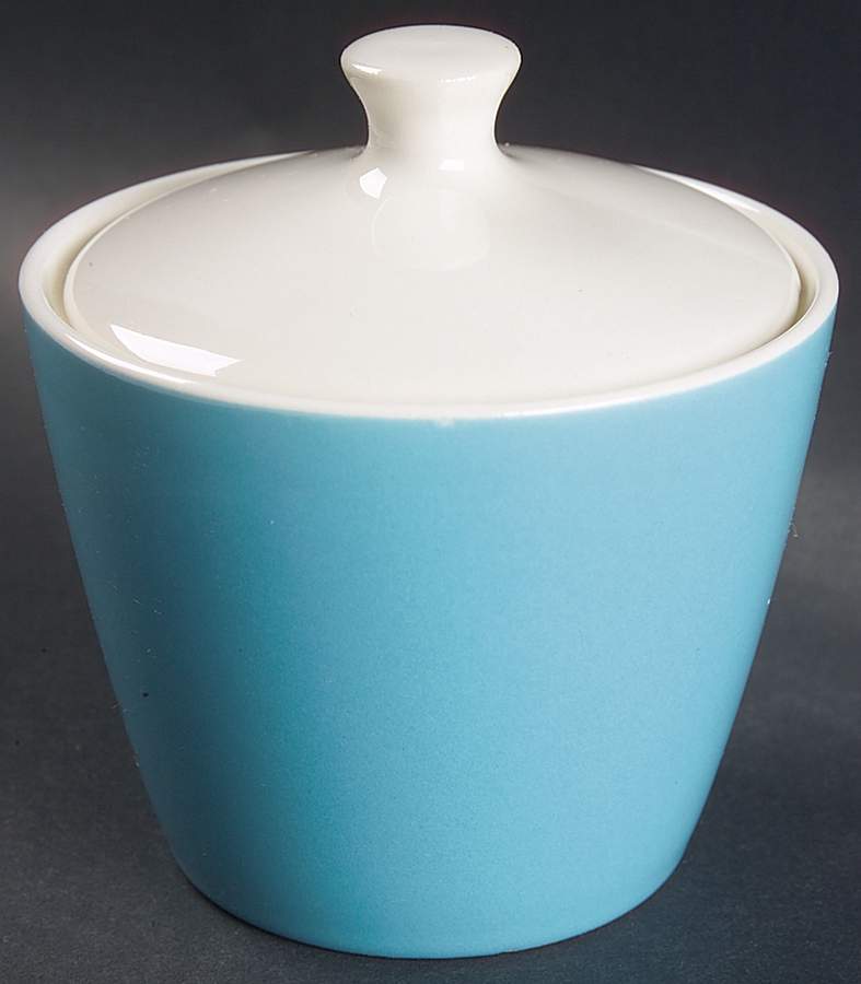 Blue Heaven Sugar Bowl & Lid by Royal (USA)-1