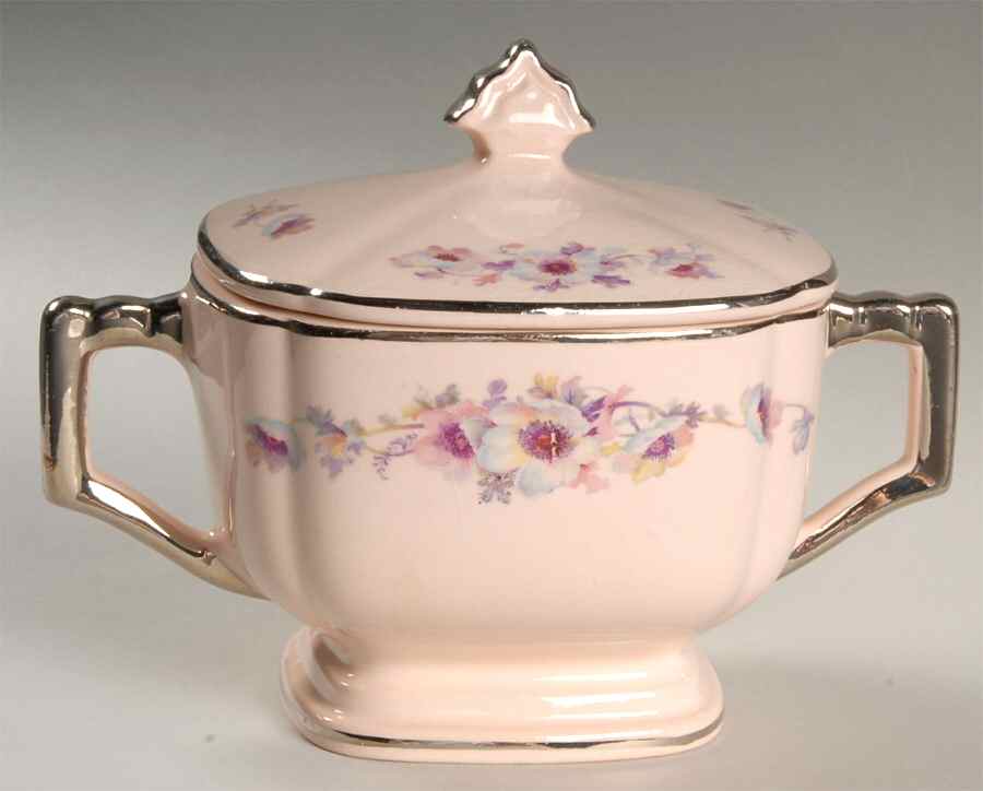 Blue Moon Sugar Bowl & Lid by Royal (USA)-1