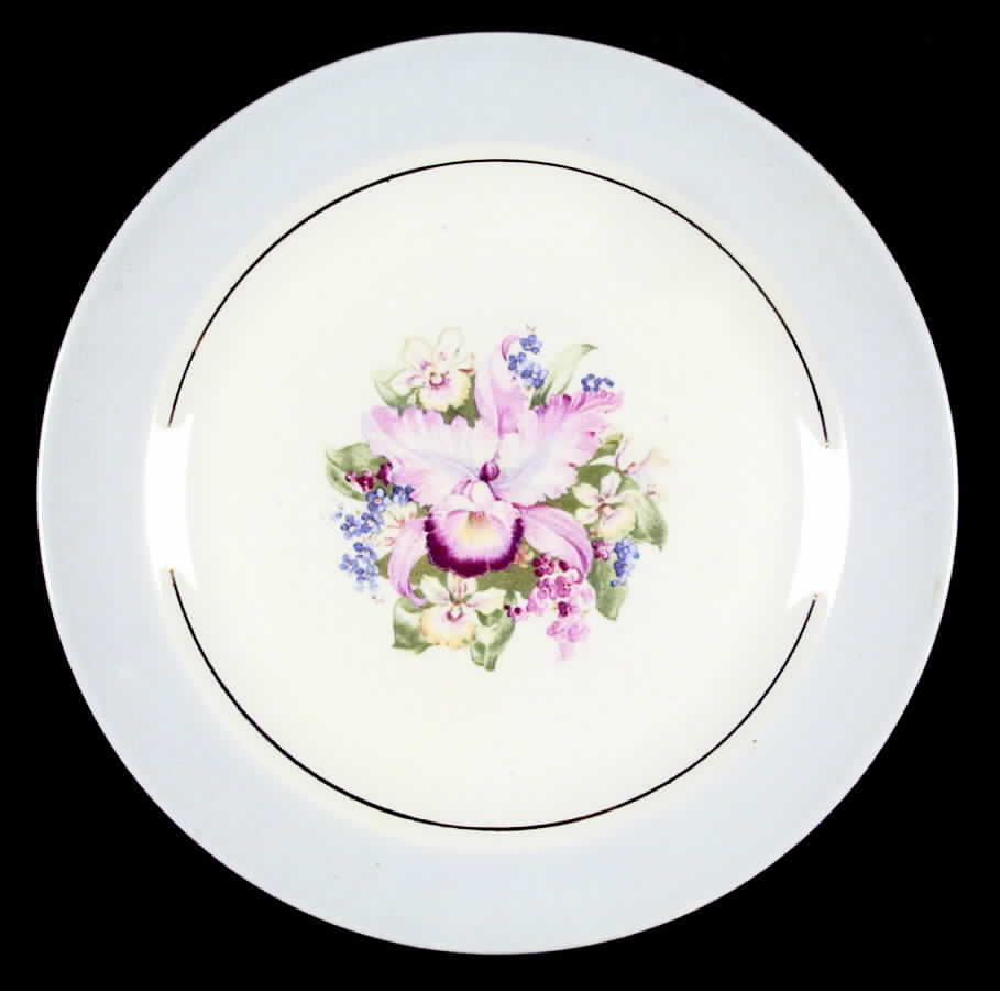 Blue Orchid Dinner Plate by Royal (USA)-1