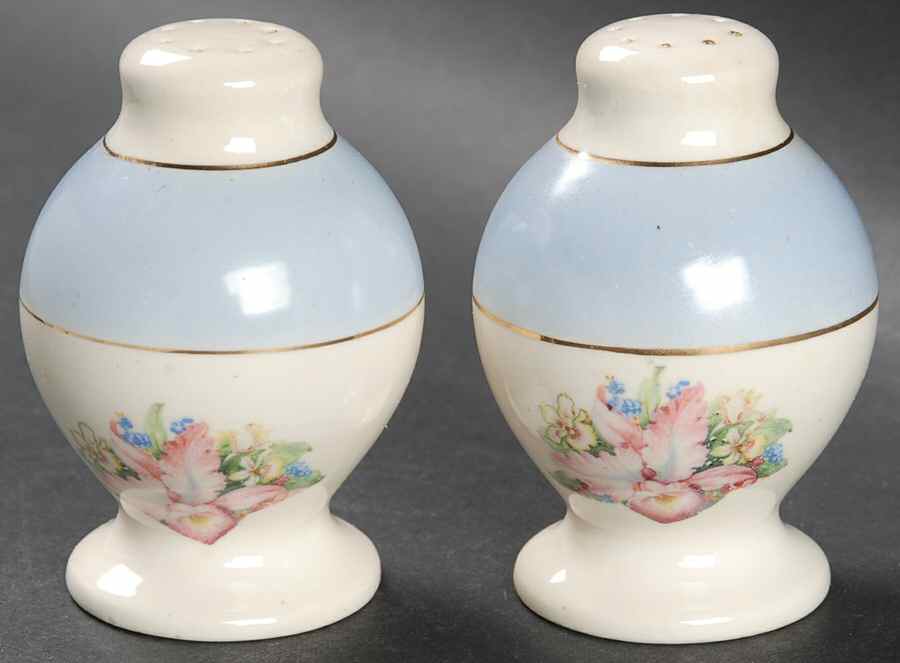 Blue Orchid Salt & Pepper Set by Royal (USA)-1