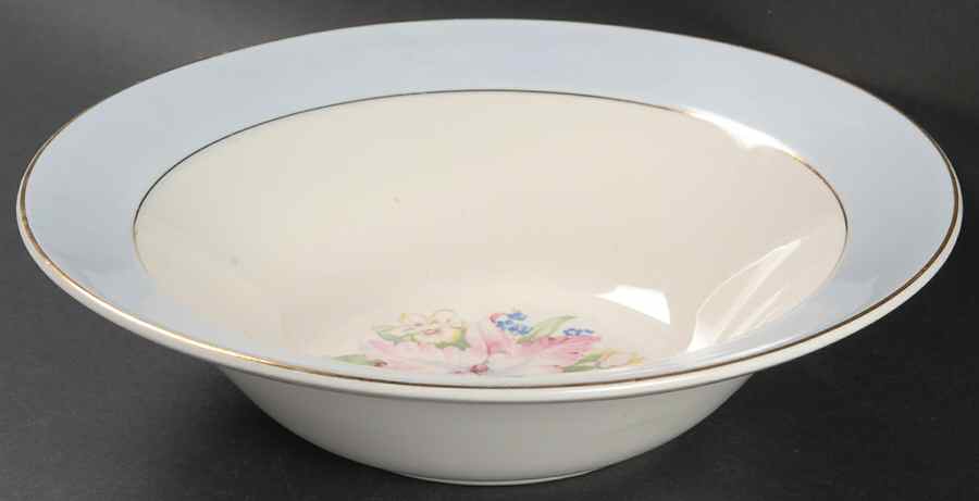 Blue Orchid 9" Round Vegetable Bowl by Royal (USA)-1