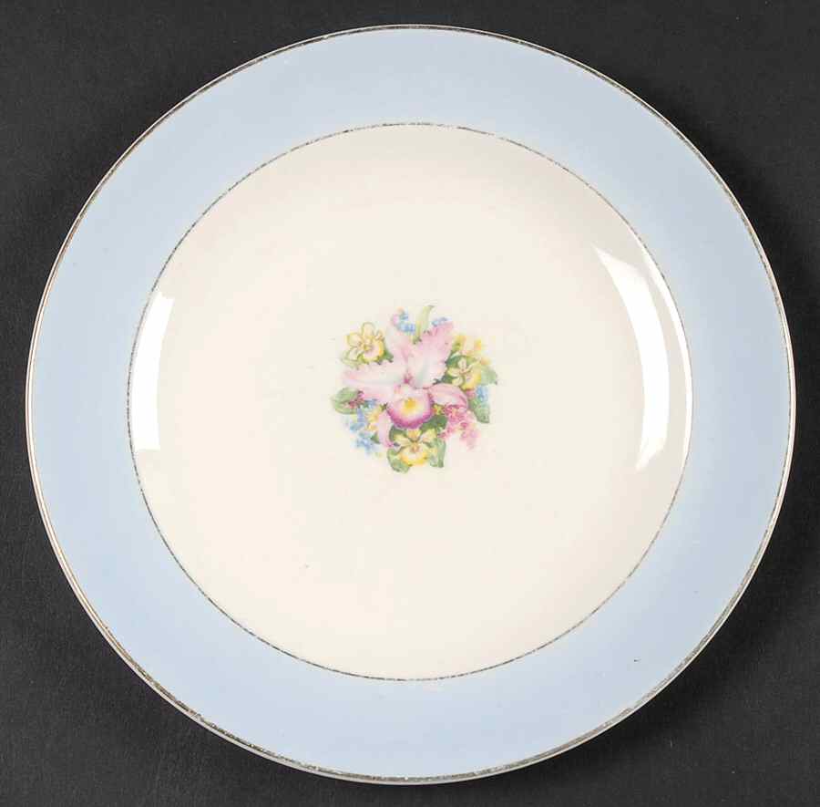Blue Orchid Salad Plate by Royal (USA)-1