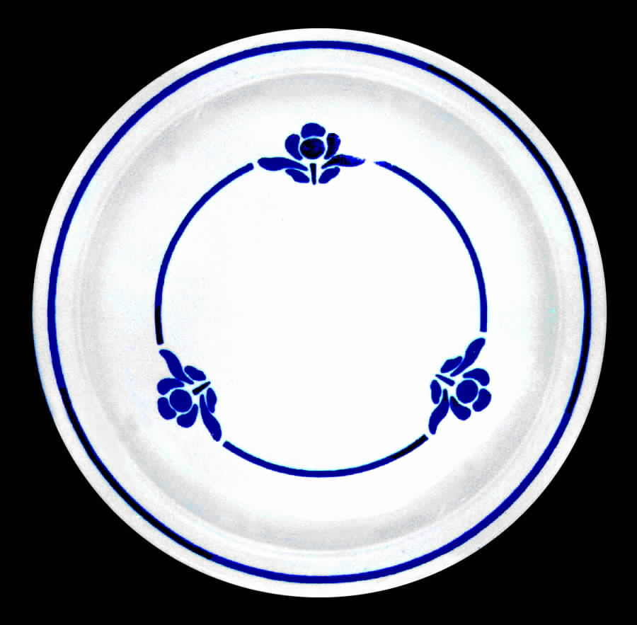 Blue Point Dinner Plate by Royal (USA)-1
