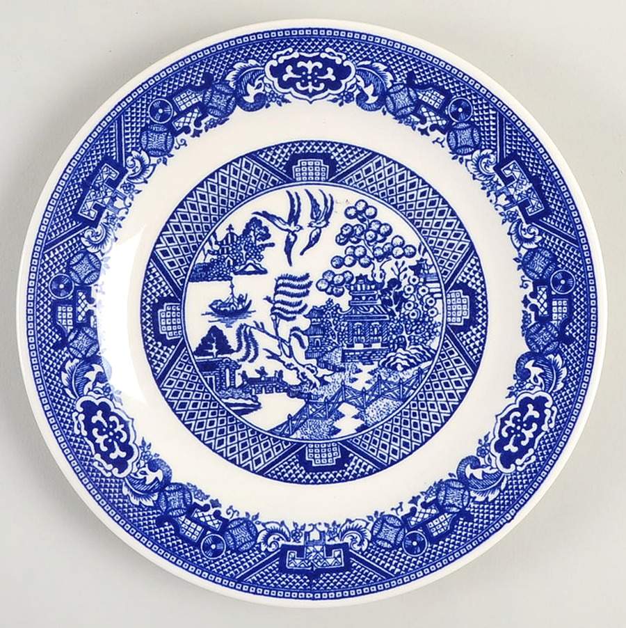 Blue Willow Salad Plate by Royal (USA)-1
