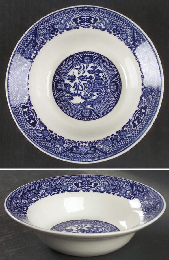 Blue Willow Coupe Cereal Bowl by Royal (USA)-1