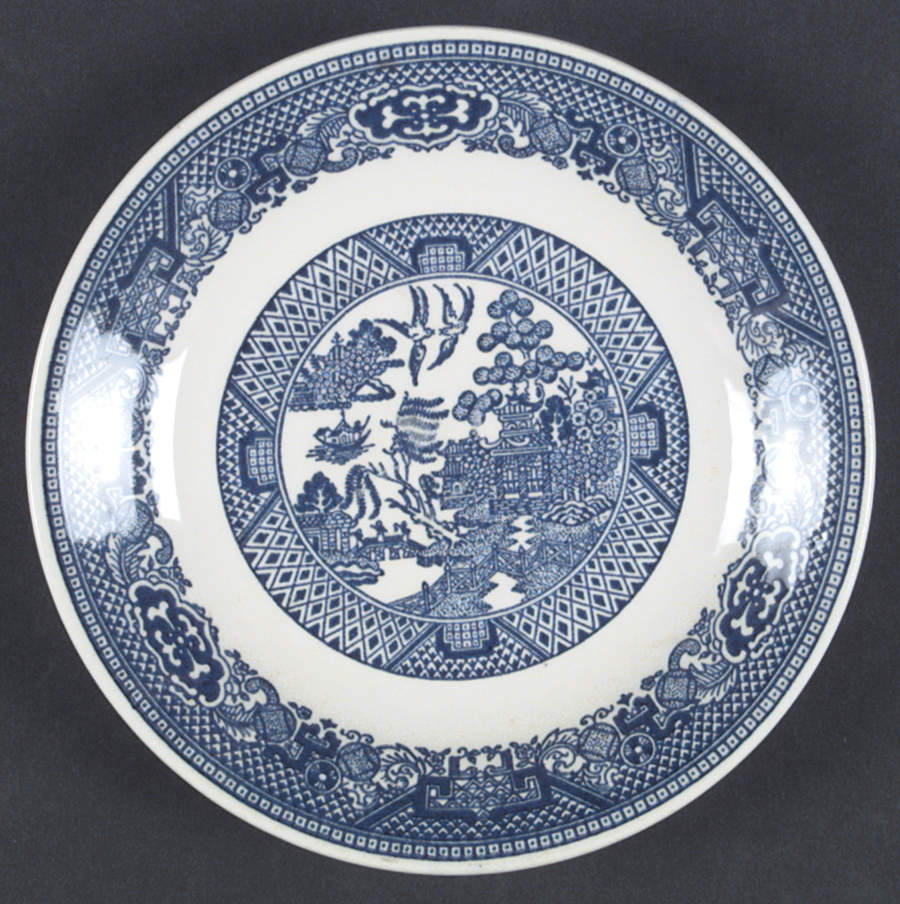 Blue Willow Saucer for Flat Cup by Royal (USA)-1