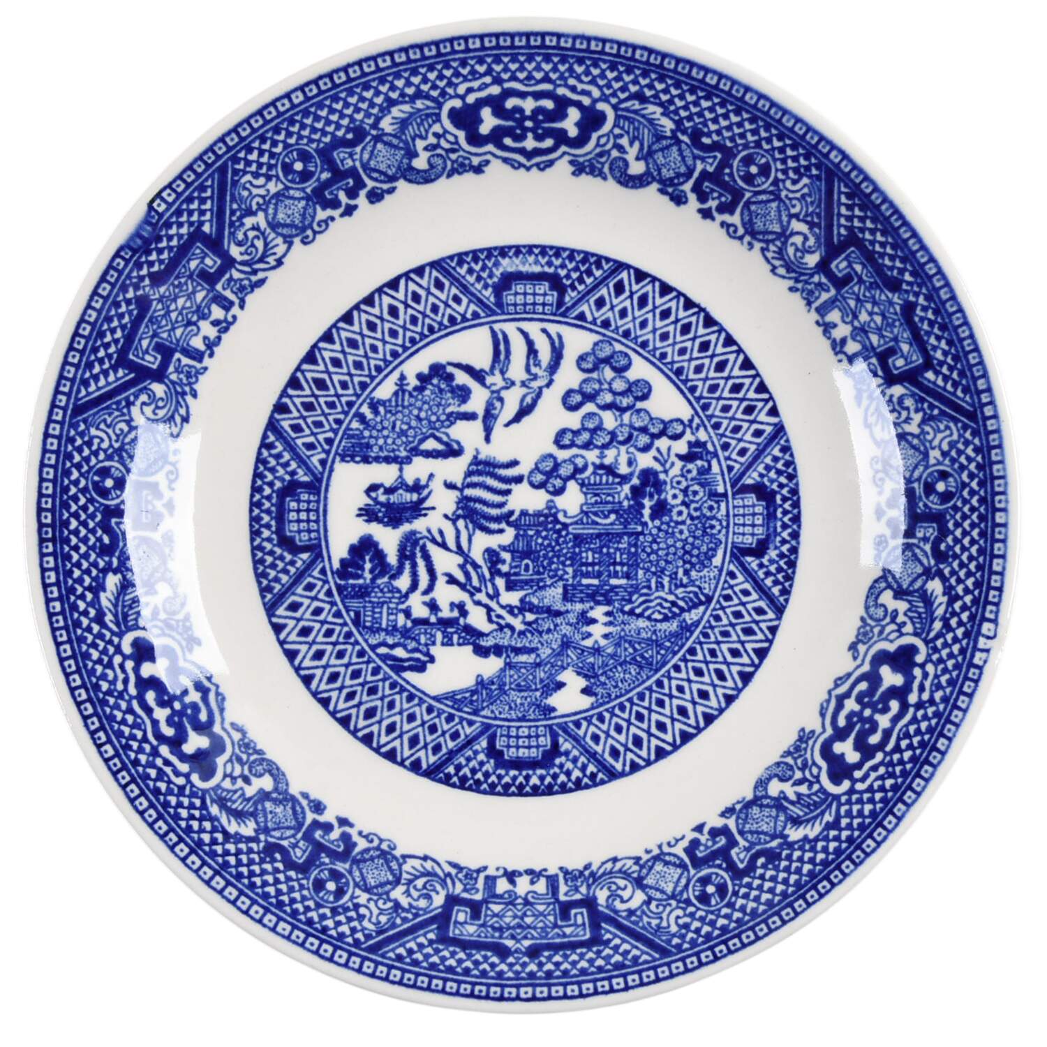 Blue Willow Saucer for Flat Cup by Royal (USA)-1
