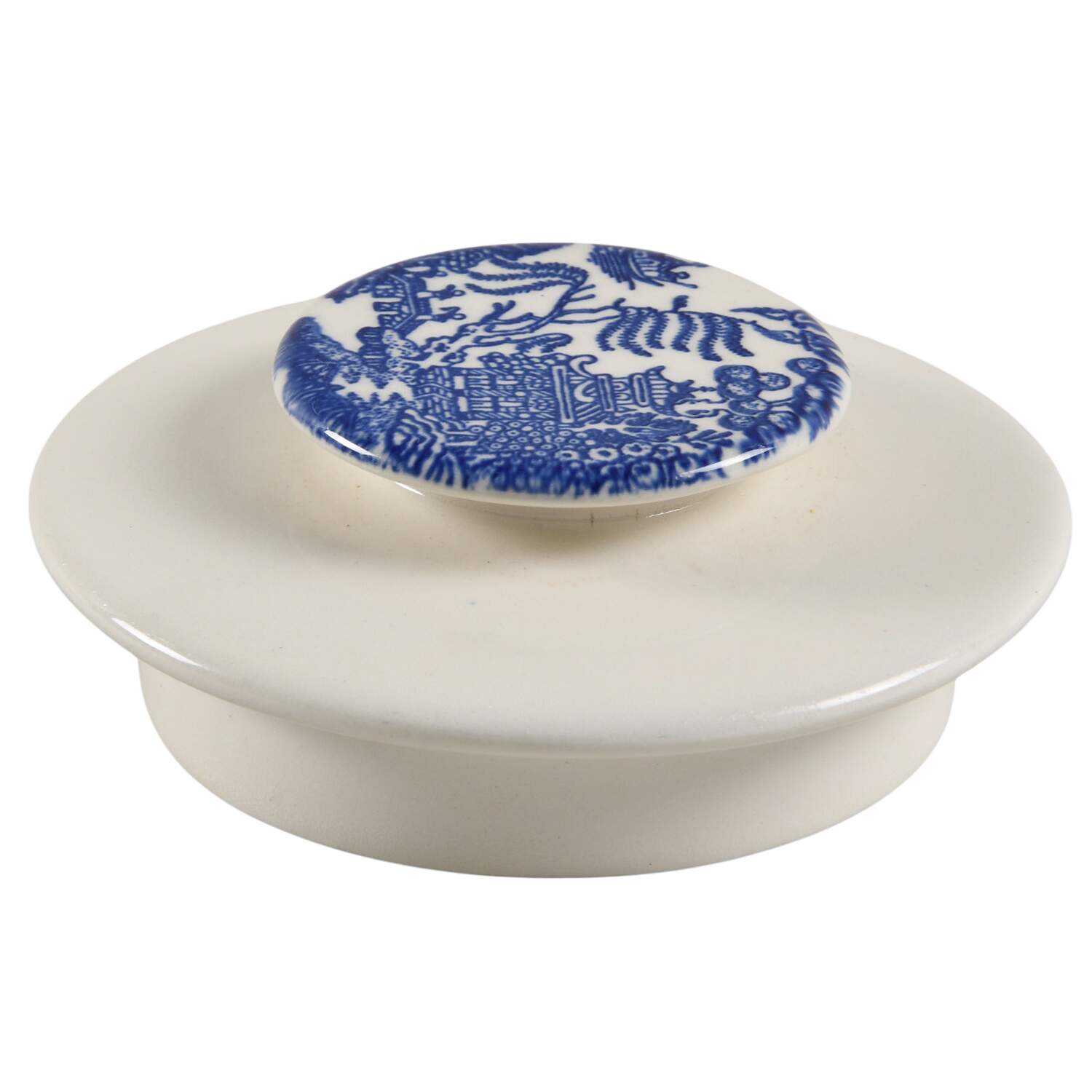 Blue Willow Lid for Teapot by Royal (USA)-1