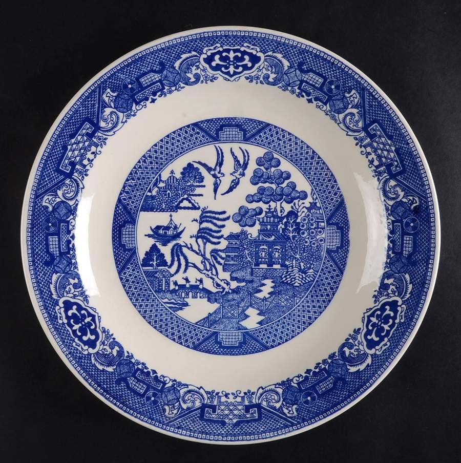 Blue Willow 11" Chop Plate (Round Platter) by Royal (USA)-1
