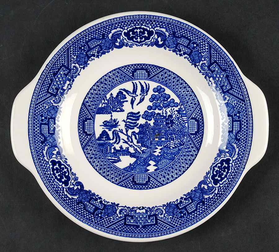 Blue Willow Relish/Gravy Underplate by Royal (USA)-1