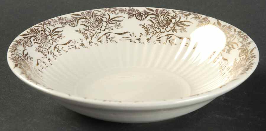 Bridal Gold Fruit/Dessert (Sauce) Bowl by Royal (USA)-1
