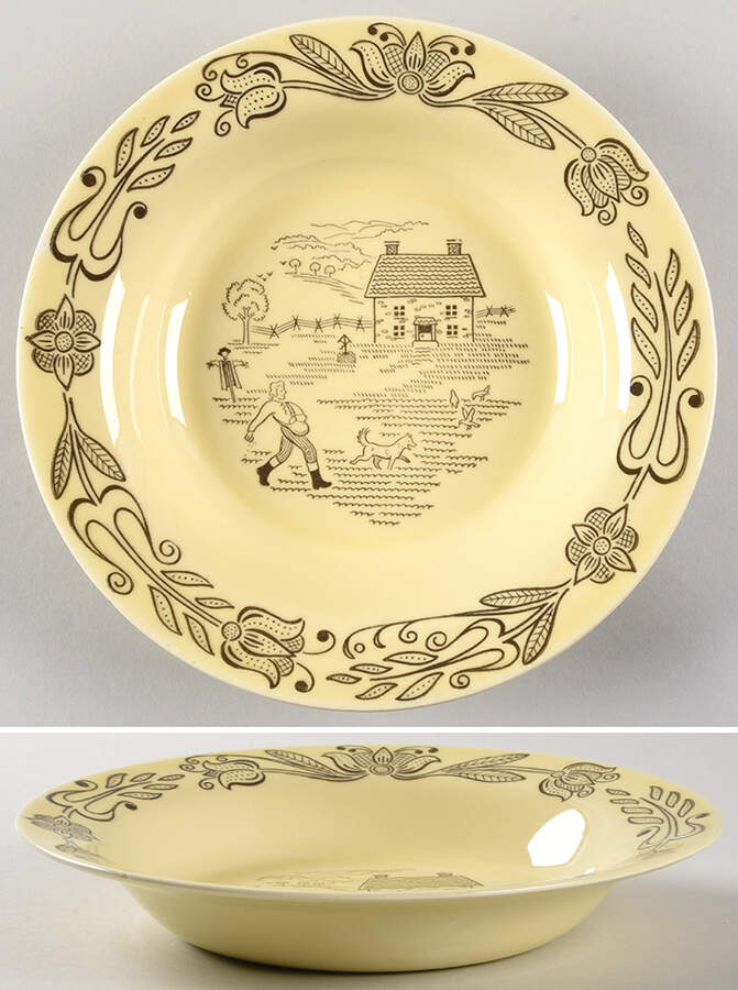 Bucks County Rim Soup Bowl by Royal (USA)-1