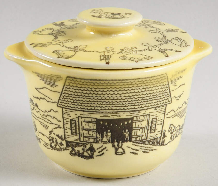 Bucks County Sugar Bowl & Lid by Royal (USA)-1