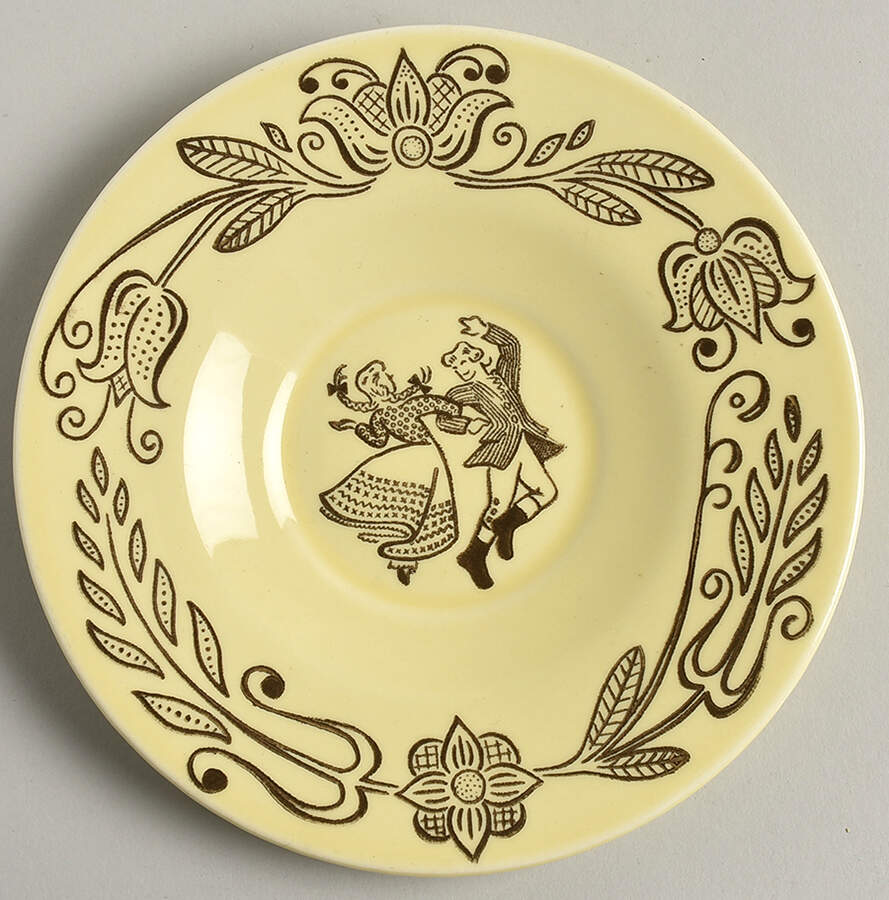 Bucks County Saucer for Flat Cup by Royal (USA)-1