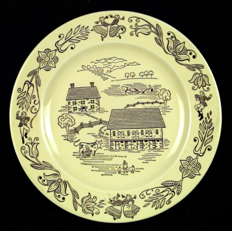 Bucks County Dinner Plate by Royal (USA)-1