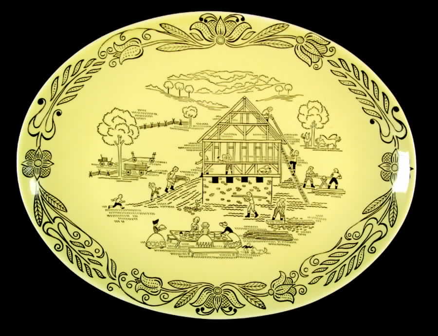 Bucks County 13" Oval Serving Platter by Royal (USA)-1
