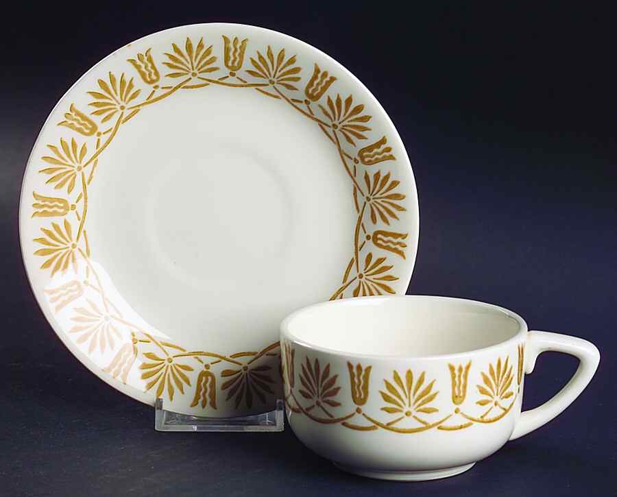 Camelot Flat Cup & Saucer Set by Royal (USA)-1