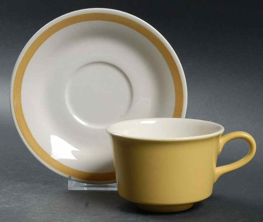Casablanca Flat Cup & Saucer Set by Royal (USA)-1