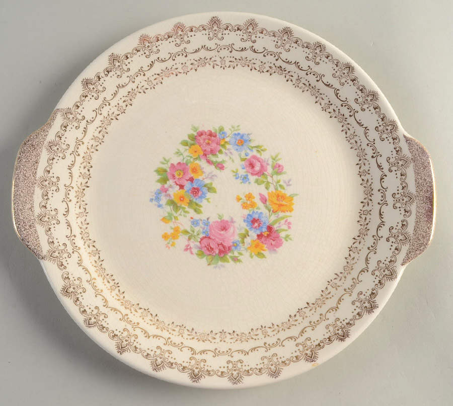 Claremore Handled Cake Plate by Royal (USA)-1