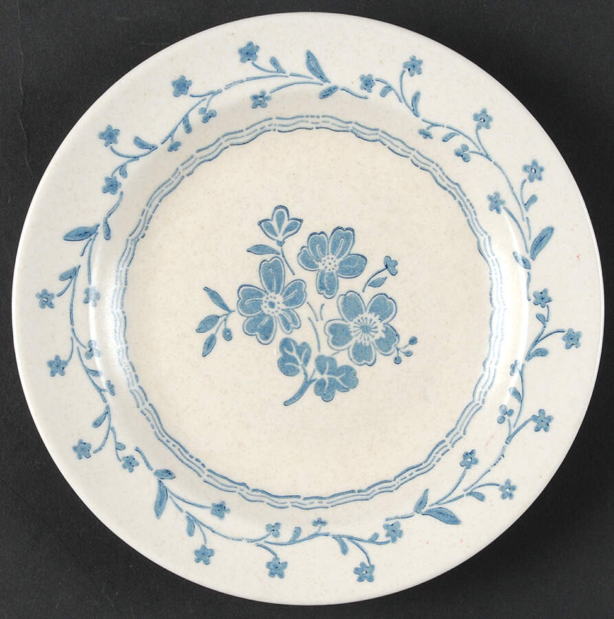 Country Charm Blue Salad Plate by Royal (USA)-1