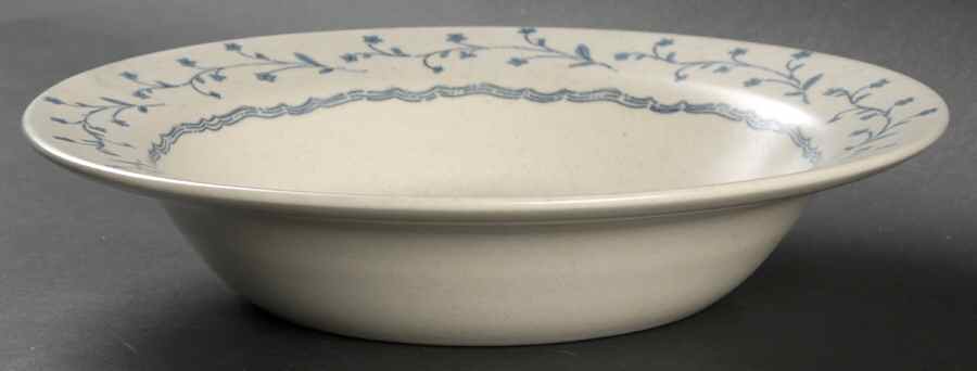 Country Charm Blue Large Rim Soup Bowl by Royal (USA)-1