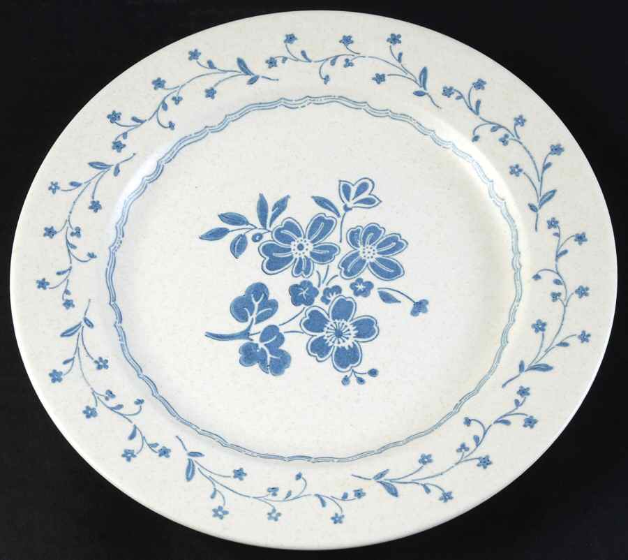 Country Charm Blue Dinner Plate by Royal (USA)-1