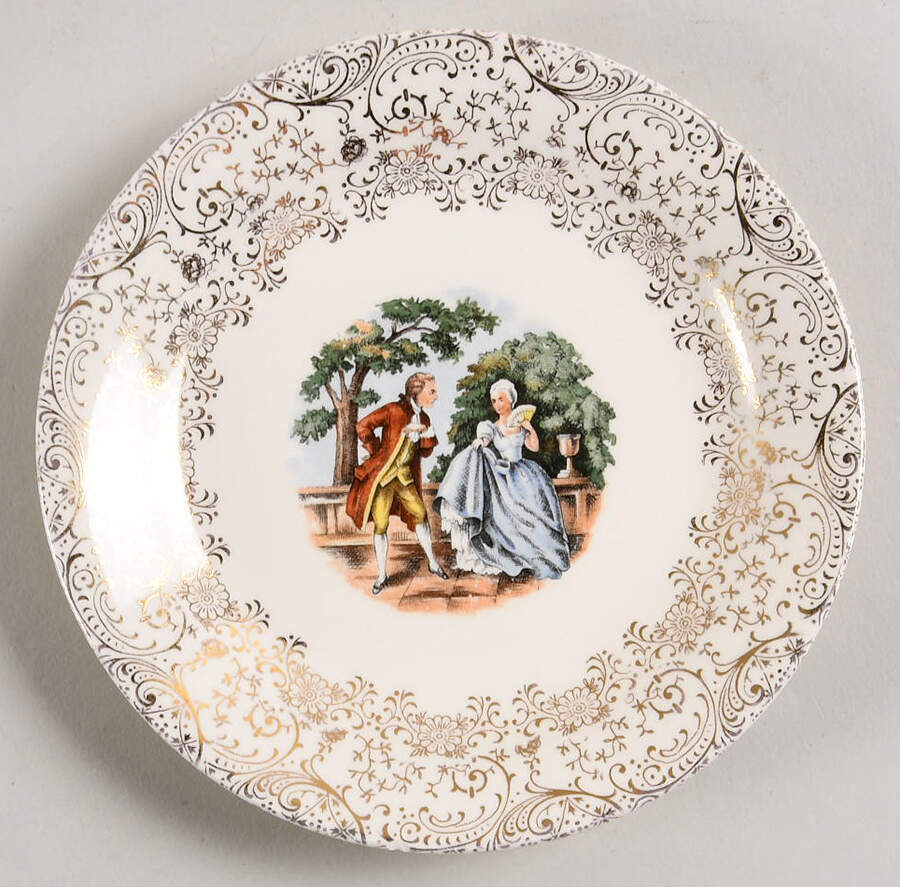 Colonial Gold Saucer by Royal (USA)-1