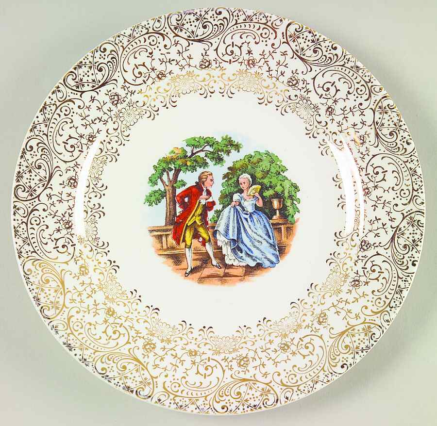 Colonial Gold Bread & Butter Plate by Royal (USA)-1