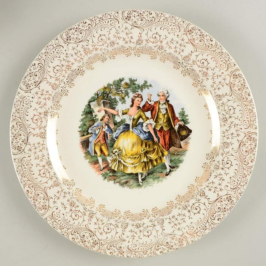 Colonial Gold Luncheon Plate by Royal (USA)-1