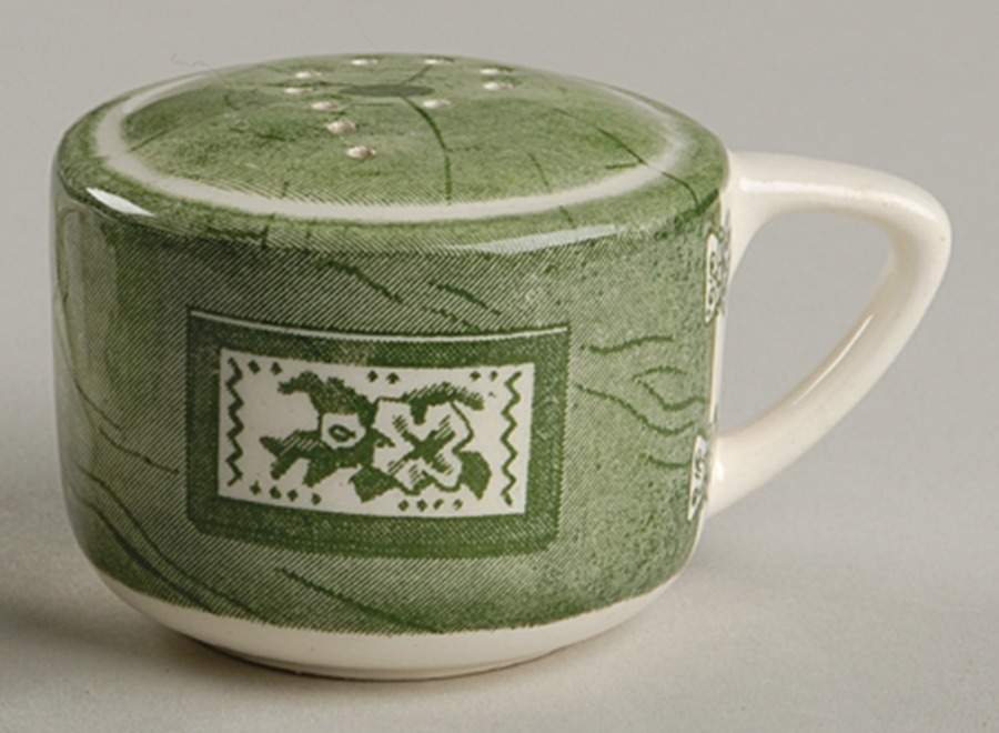 Colonial Homestead Green Pepper Shaker by Royal (USA)-1
