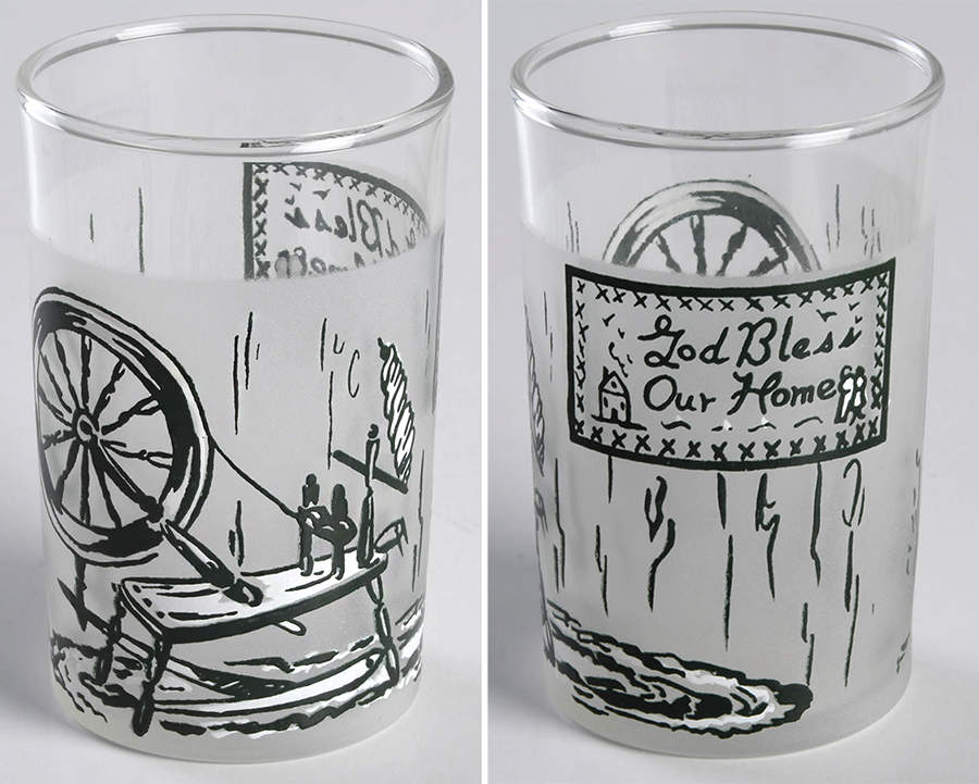 Colonial Homestead Green 6 Oz Glassware Juice by Royal (USA)-1