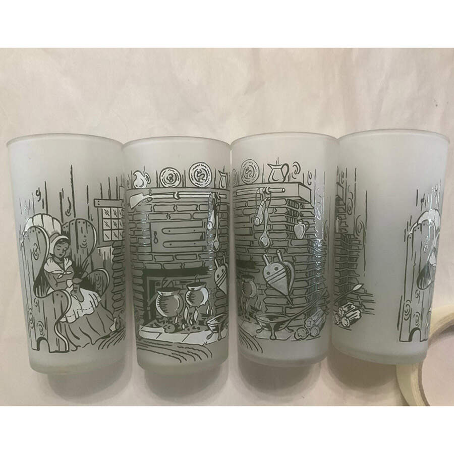 Colonial Homestead Green 12 Oz Glassware Tumbler by Royal (USA)-1