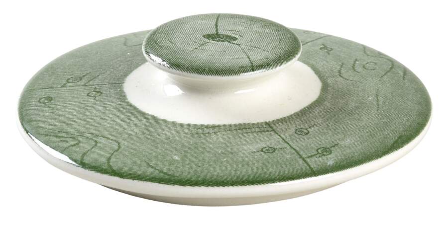 Colonial Homestead Green Lid for Sugar Bowl by Royal (USA)-1