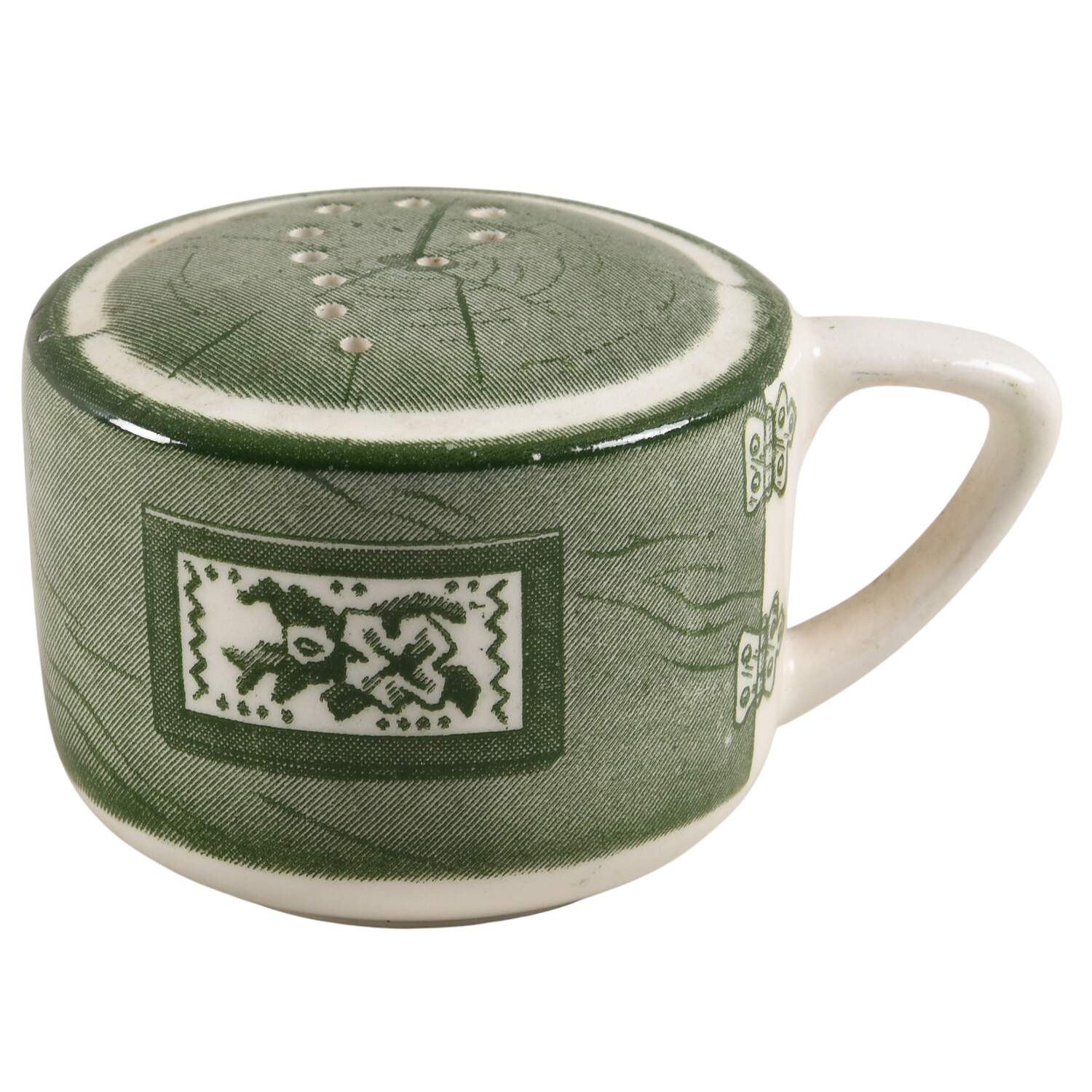 Colonial Homestead Green Pepper Shaker by Royal (USA)-1