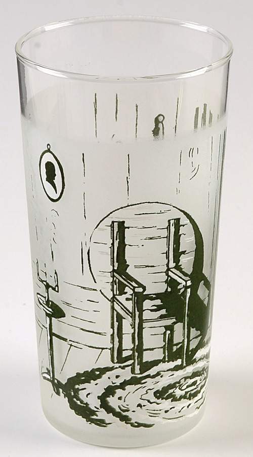 Colonial Homestead Green 12 Oz Glassware Tumbler by Royal (USA)-1