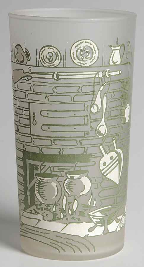 Colonial Homestead Green 12 Oz Glassware Tumbler by Royal (USA)-1