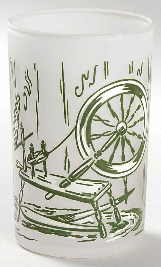 Colonial Homestead Green 6 Oz Glassware Juice by Royal (USA)-1