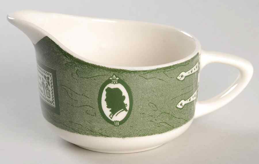 Colonial Homestead Green Creamer by Royal (USA)-1
