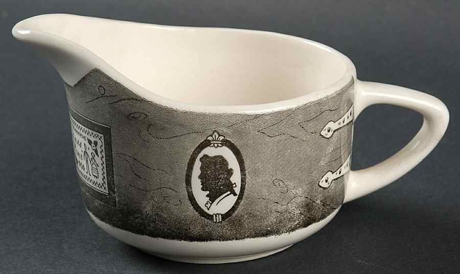 Colonial Homestead Gray Creamer by Royal (USA)-1
