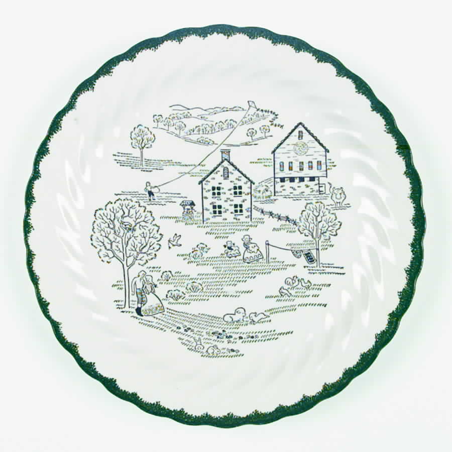 Countryside (Spring, Swirled Edge) Dinner Plate by Royal (USA)-1