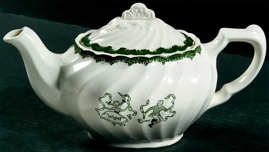 Countryside (Spring, Swirled Edge) Teapot & Lid by Royal (USA)-1