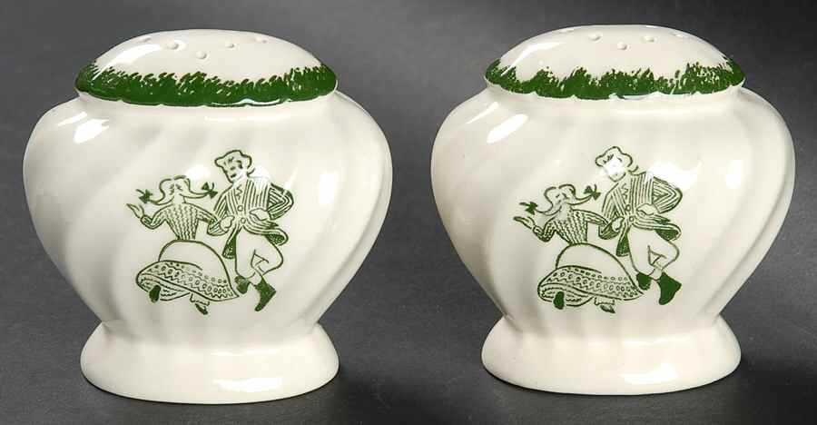 Countryside (Spring, Swirled Edge) Salt & Pepper Set by Royal (USA)-1